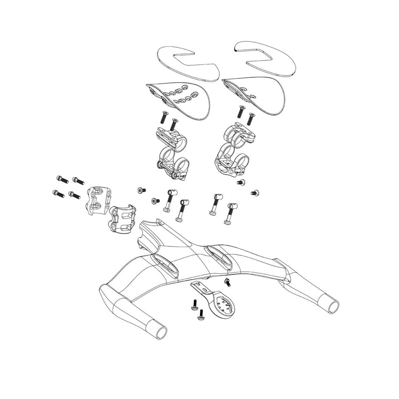 Zipp Spare - Handlebar Extension Clamp Low Profile For Vuka Stealth Or Vuka Aero:
