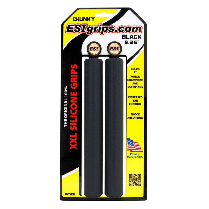 ESI XXL 8.75 Long Grips|ESI Grips XXL 8.25" Chunky 32mm Black|ESI Grips XXL 8.25" Extra Chunky 34mm Black