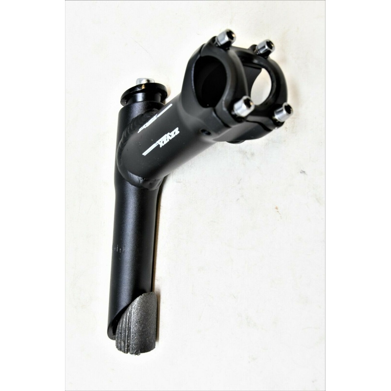 ZZYZX 25.4mm Mtb bike Black Alloy Handlebar Stem 90mm 25 Degree 4 bolt front
