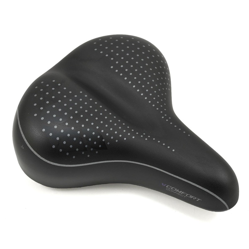 Liv Connect Comfort Women's Saddle (Black) (Steel Rails) 