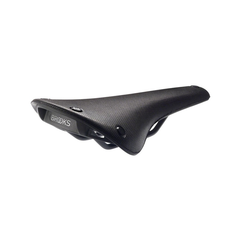 Brooks C15 Cambium Saddle (Black) (Steel Rails) (140mm) 