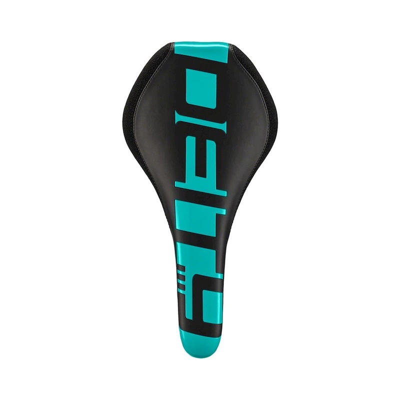 Deity Speedtrap Mountain Bike Saddle (Turquoise) (Chromoly Rails) (140mm) 