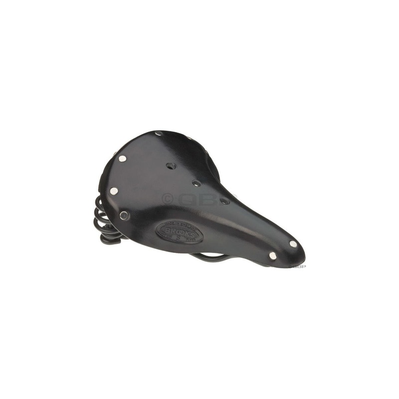 Brooks Flyer Women's Saddle (Black) (w/ Black Steel Rails)