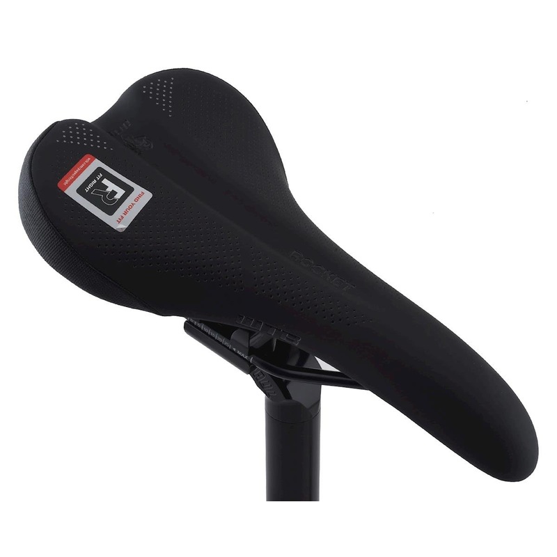 WTB Rocket Saddle (Black) (Steel Rails) (Medium) (142mm) 