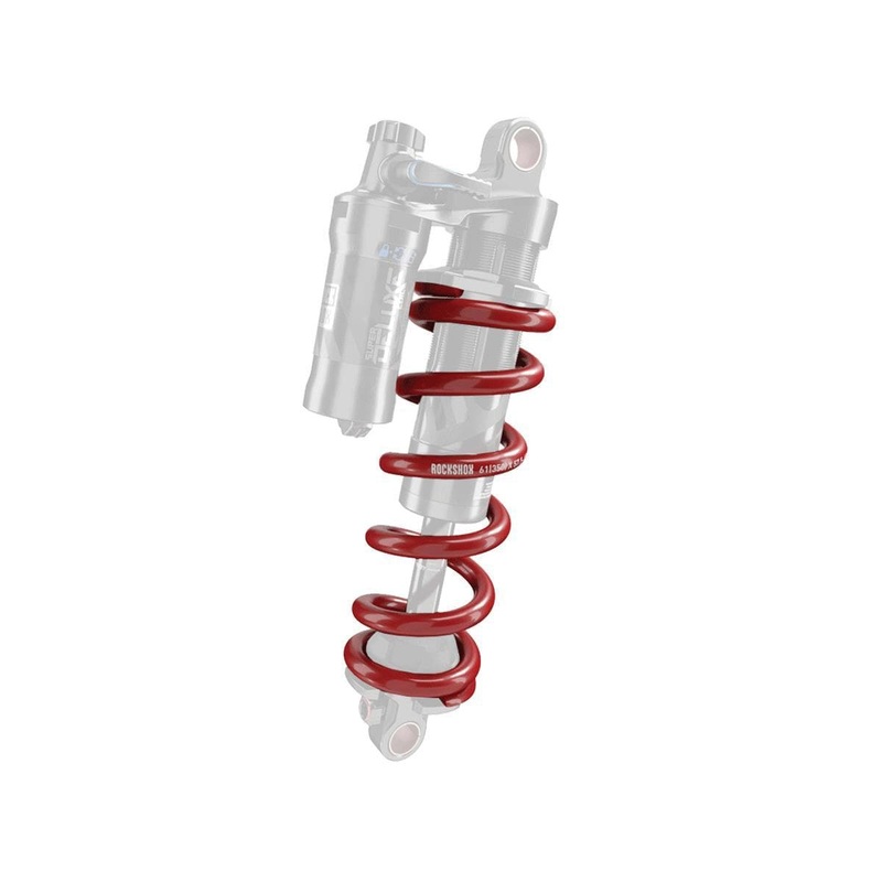Rockshox Spring, Metric Coil, Length 151Mm, Spring Travel (57.5-65Mm): Red 650Lb