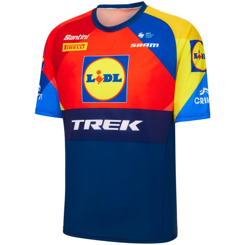 T-shirt tecnica Santini Lidl Trek 2025