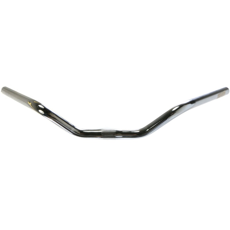 670mm Chrome Hise Riser Tourist Bike Handlebars North Road Style 100mm Rise