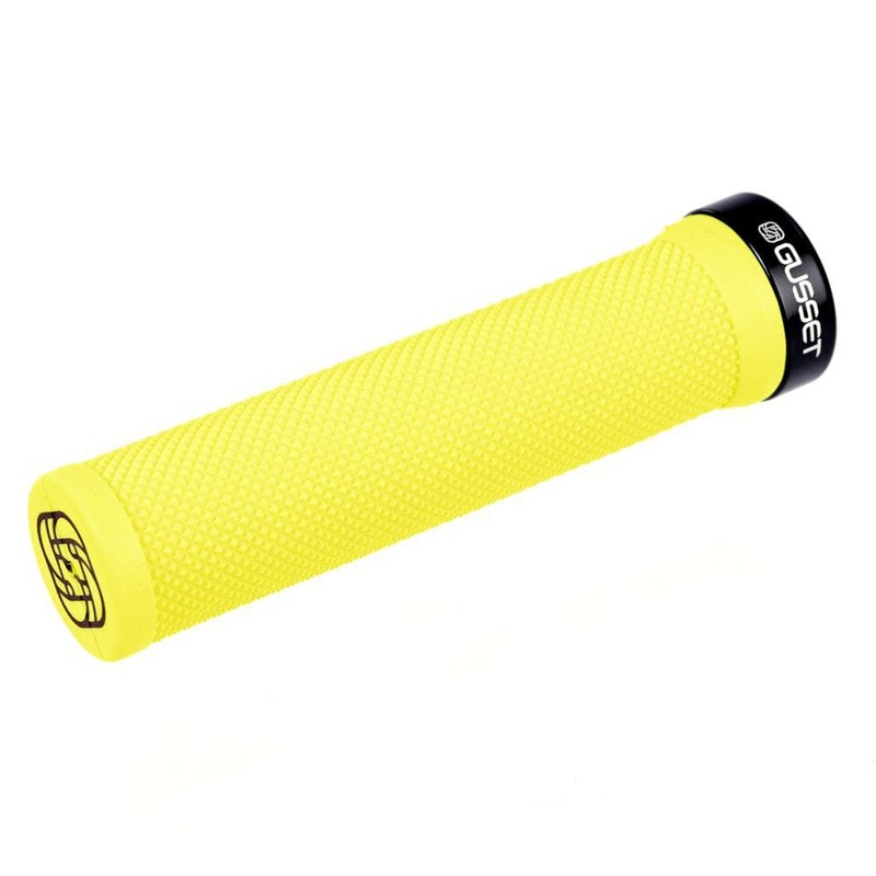 Gusset Grips Single File Clamp-On 133mm Grips Yellow