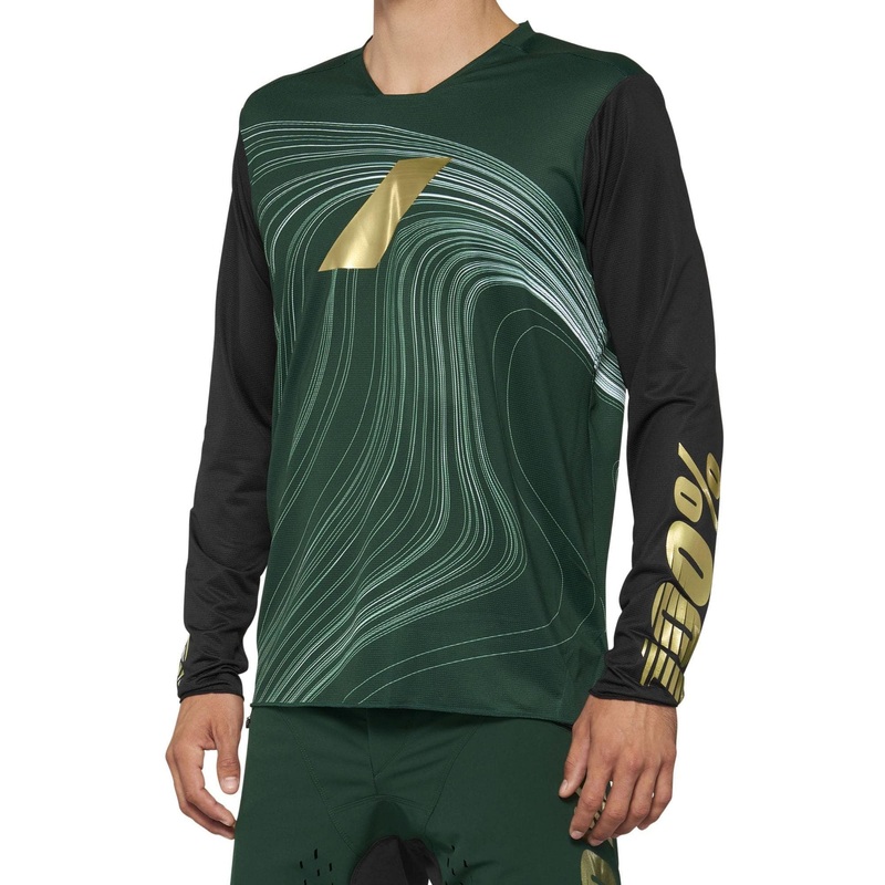 100% R-Core X Long Sleeve Limited Edition Jersey 2022 Forest Green