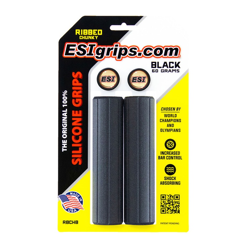 ESI Ribbed Chunky Grips|ESI Grips MTB Ribbed Chunky 32mm Black|ESI Grips MTB Ribbed Chunky 32mm Orange|ESI Grips MTB Ribbed Chunky 32mm Red