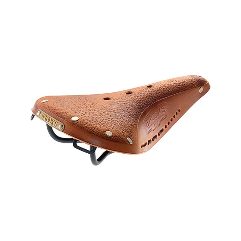 Brooks B17 Softened Saddle (Tan) (Black Steel Rails) (170mm) 