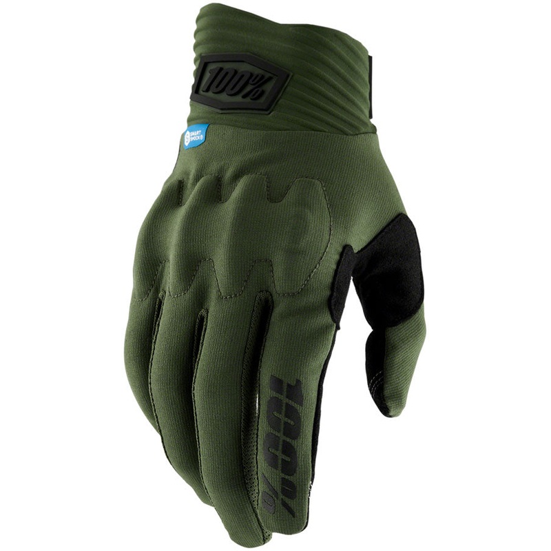 100% Cognito Smart Shock Gloves - Army Full Finger Men's X-Large